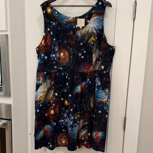 Modcloth Cosmic Print Mini Dress
